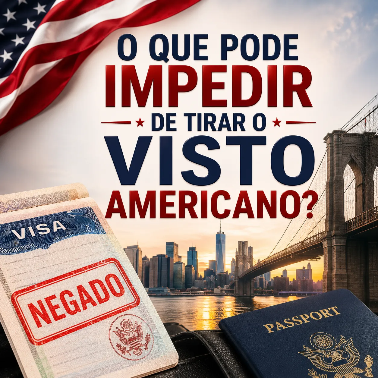 Imagem ilustrativa para o artigo O que pode impedir de tirar o visto americano? da Genuína Conexão